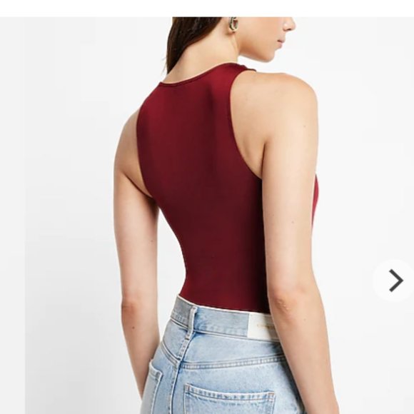 EXPRESS High Neck Thong Bodysuit - Picture 3 of 5